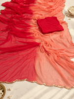Shaded Sequin Red/peach Double Shade - Image 2