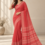 Brisa zari Colour: Carrot pink