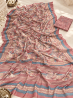 Bemberg chiffon Colour: Dusty Rose - Image 2