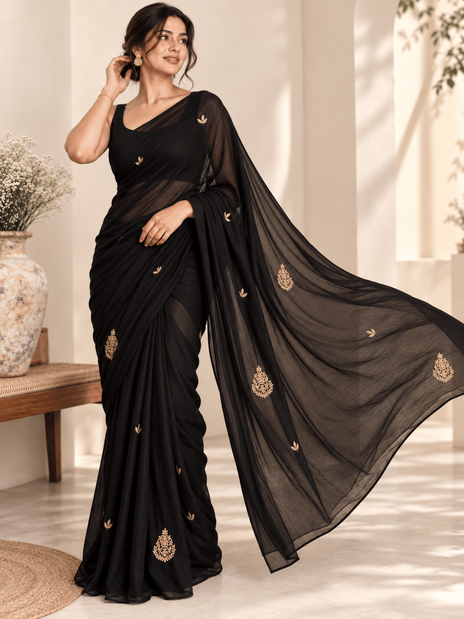 11 DC Chiffon Colour: Black - Image 1