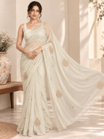 DC Chiffon Colour: Ivory/off white