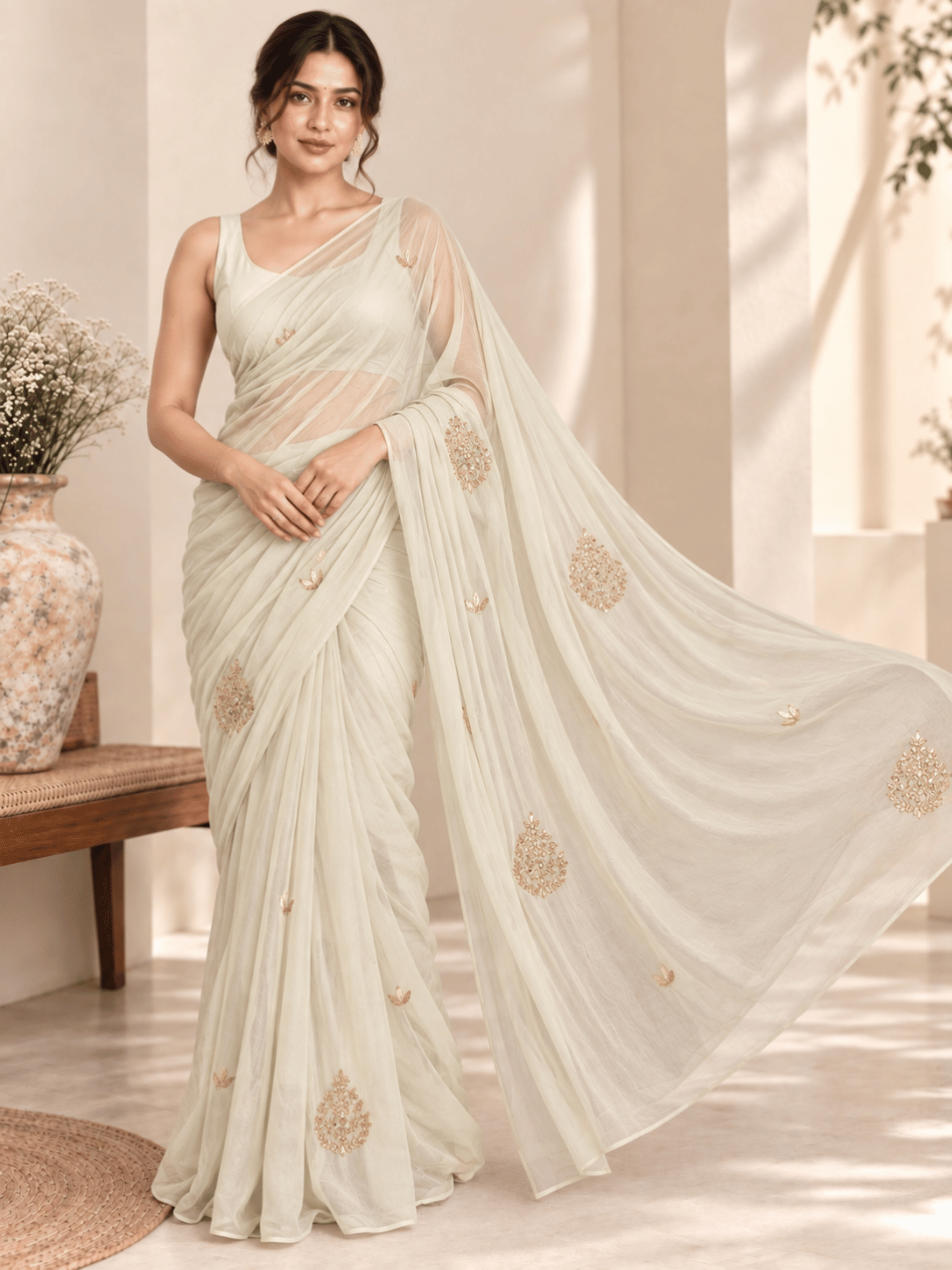 21 DC Chiffon Colour: Ivory/off white - Image 1
