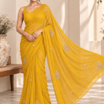 DC Chiffon Colour: Mustard yellow