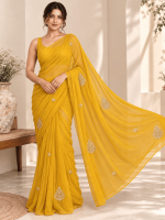 DC Chiffon Colour: Mustard yellow